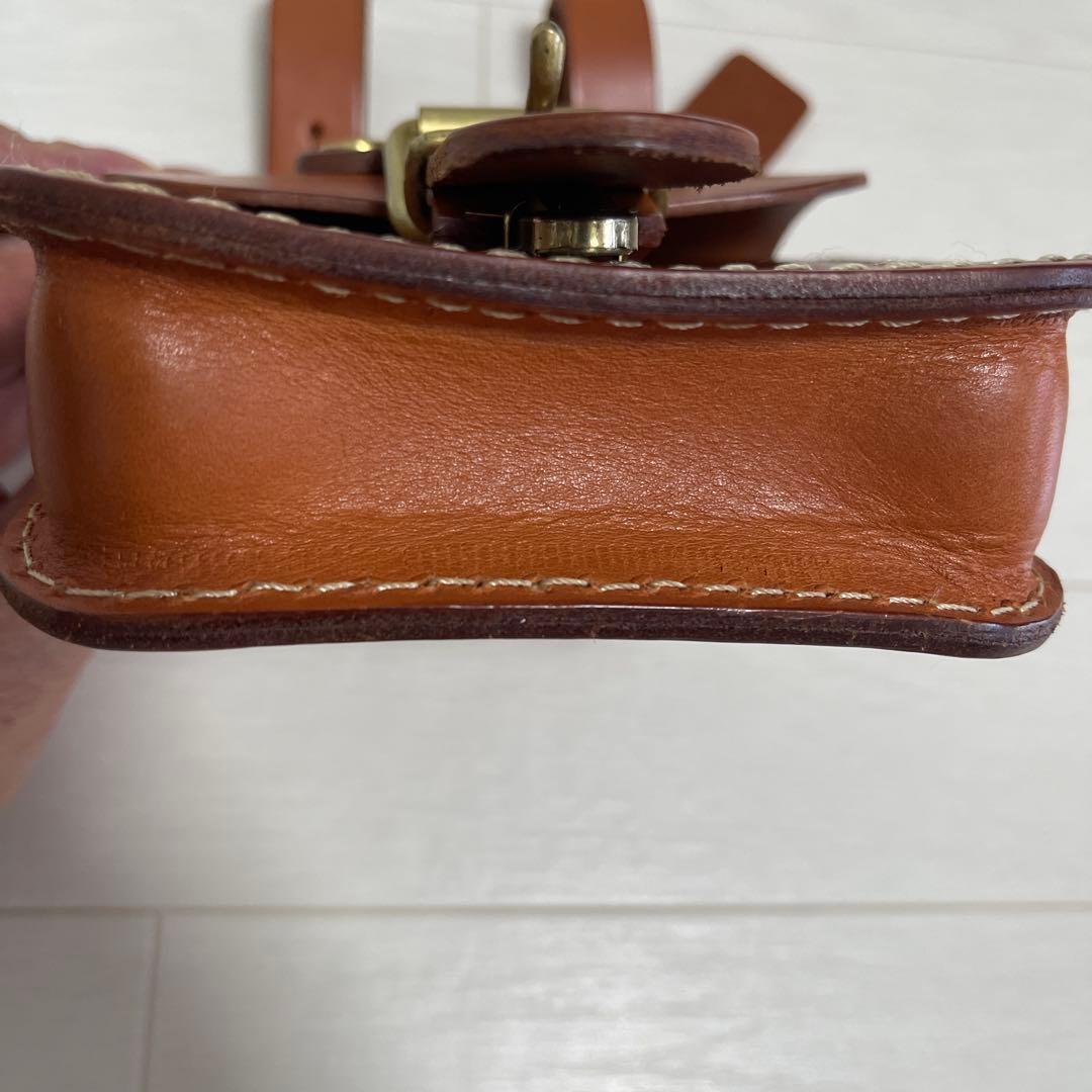 ☆美品☆ HERZ ヘルツ スタンダードベルトポーチ ヌメ革　オールレザー