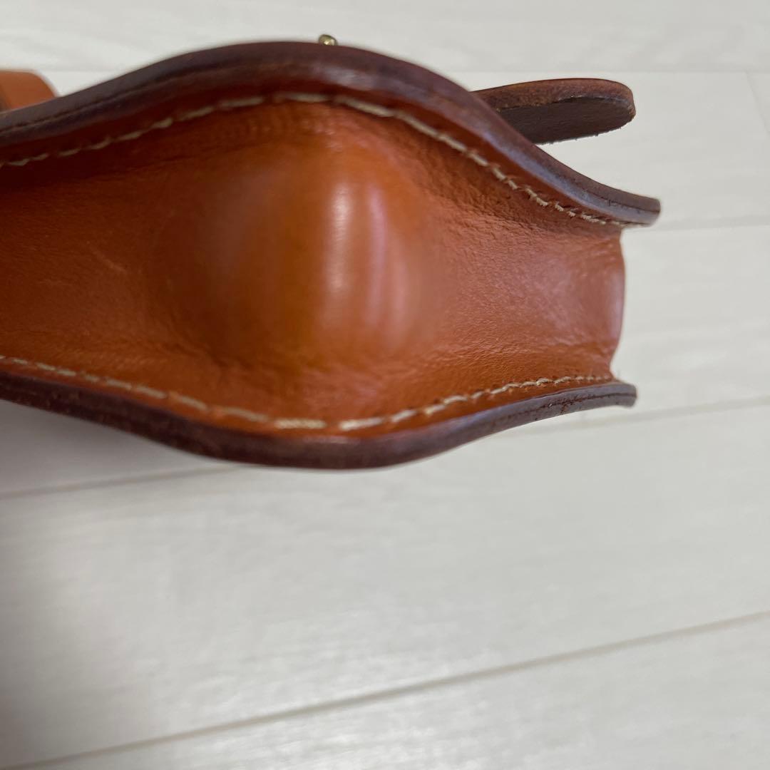 ☆美品☆ HERZ ヘルツ スタンダードベルトポーチ ヌメ革　オールレザー