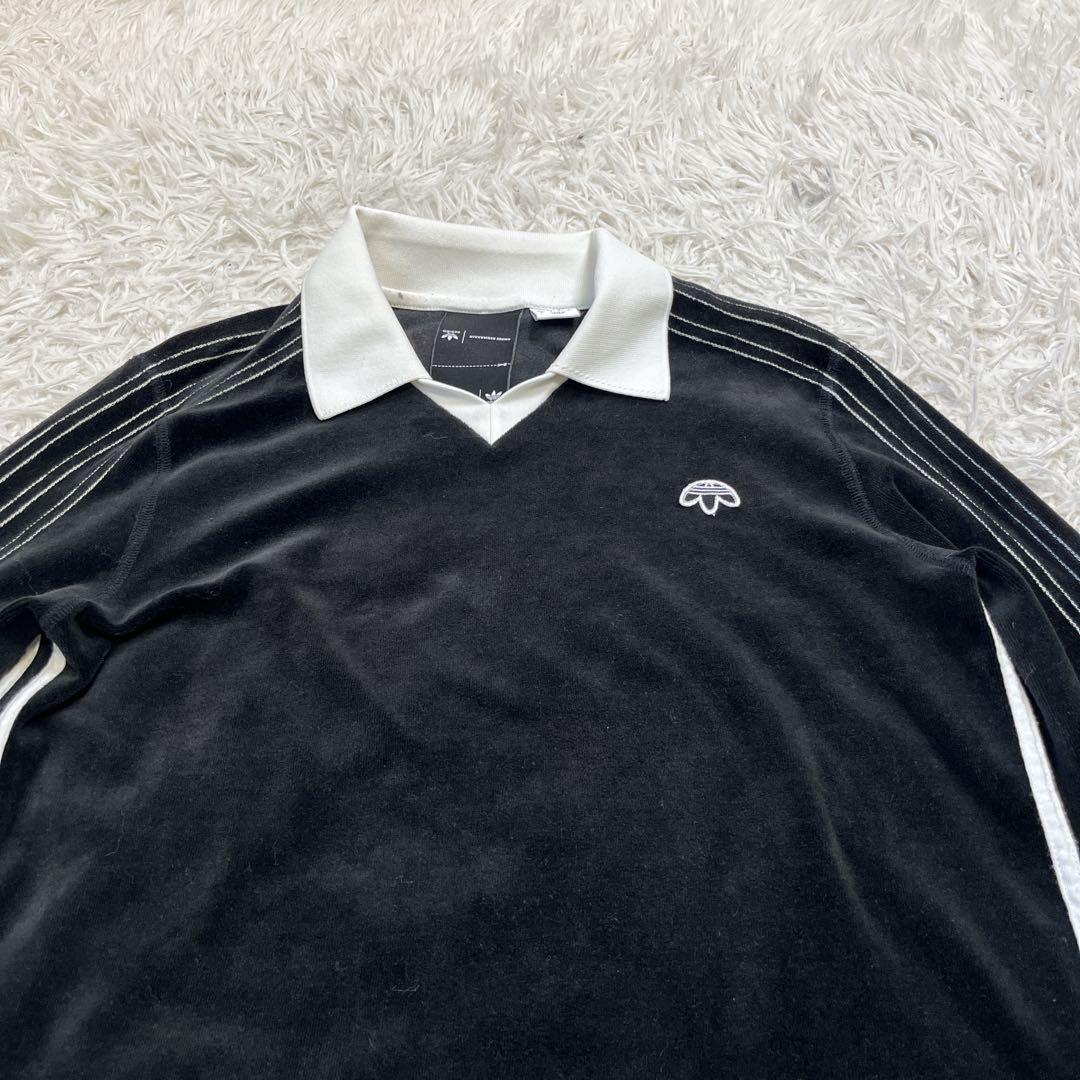 訳有】アディダス アレキサンダーワン ポロシャツ トラックライン 長袖