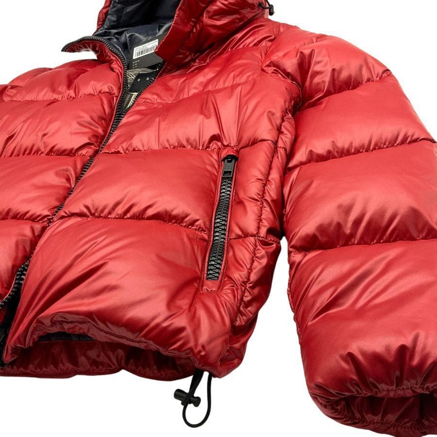 新品 D DOT DUE MILANO35 ハイネックダウンジャケット レッド