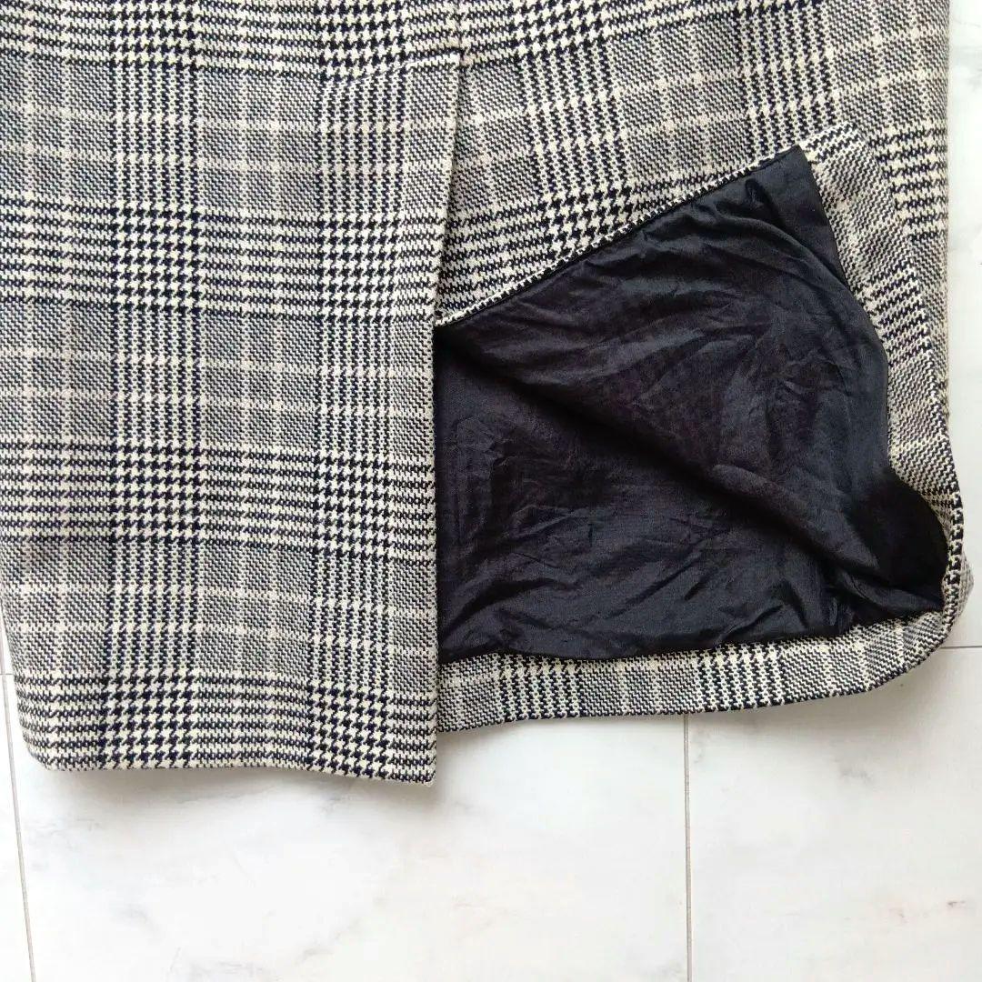 美品】PRADA チェック柄 ロングタイトスカート カシミヤ混 40 - メルカリ