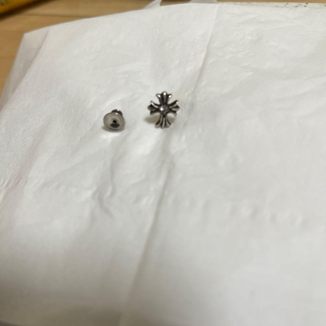 クロムハーツ　CHCRSDIACHクロススタッドピアスW／1ダイア