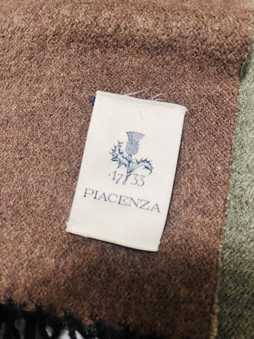 PIACENZA ピアチェンツア シルク× カシミヤ マフラー イタリア製