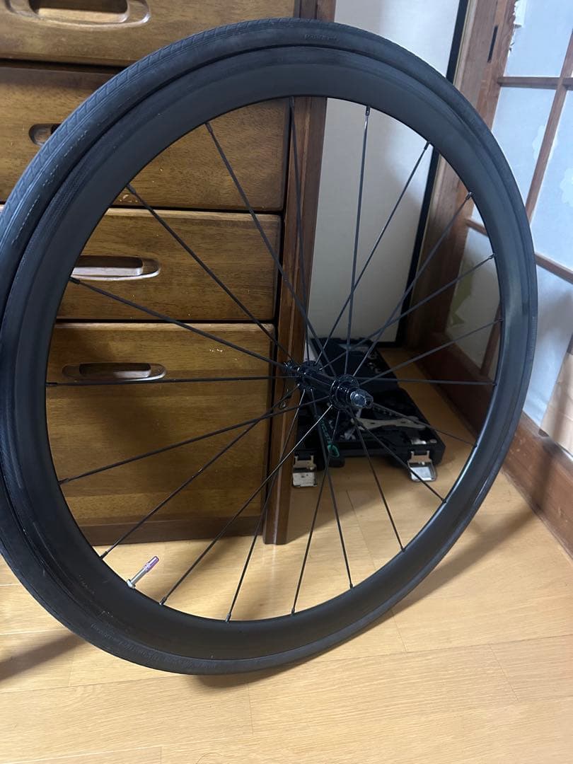 カーボンホイール　クイックリリース付き