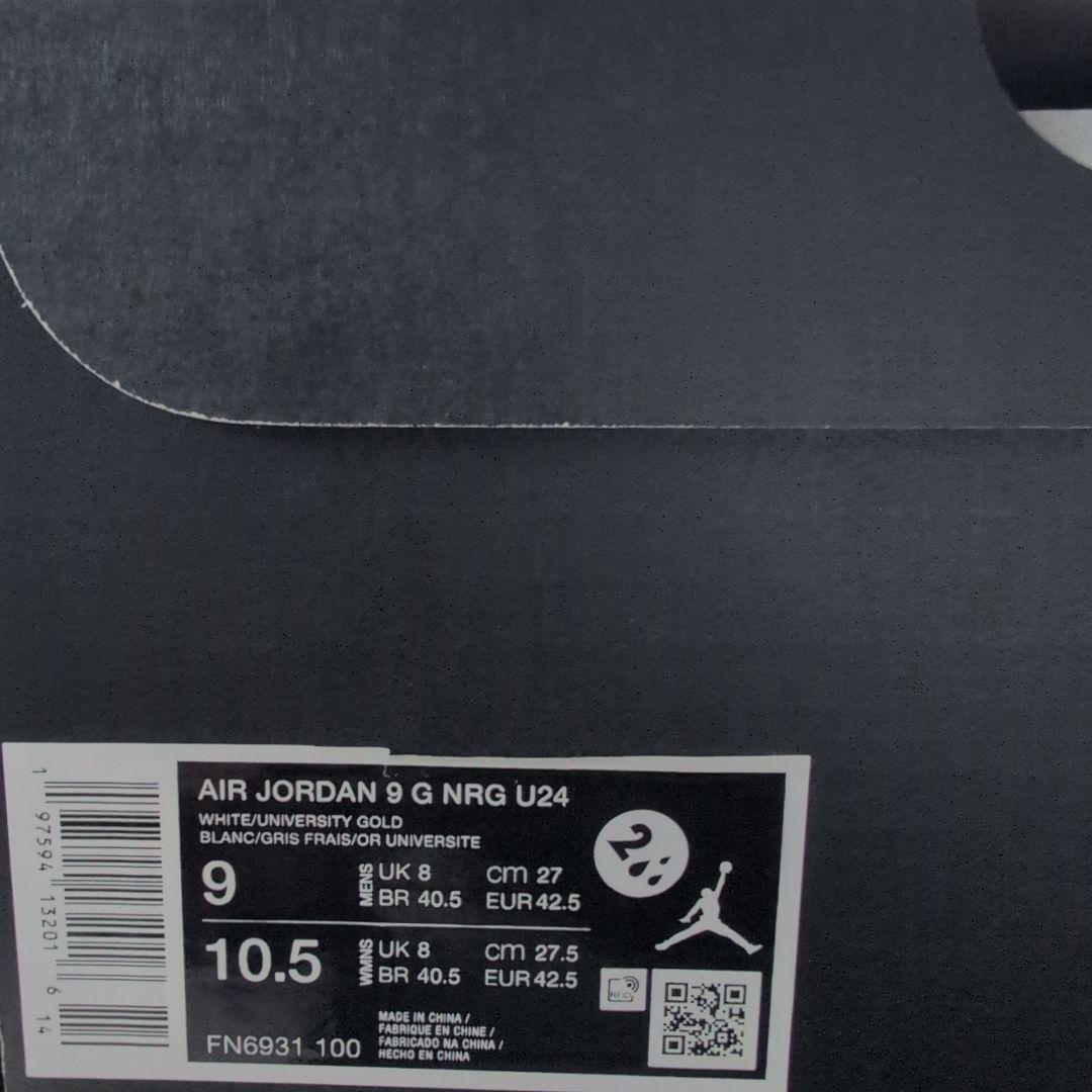 84 Jordan9G NRG U24 ゴルフシューズ ホワイト/ブラウン