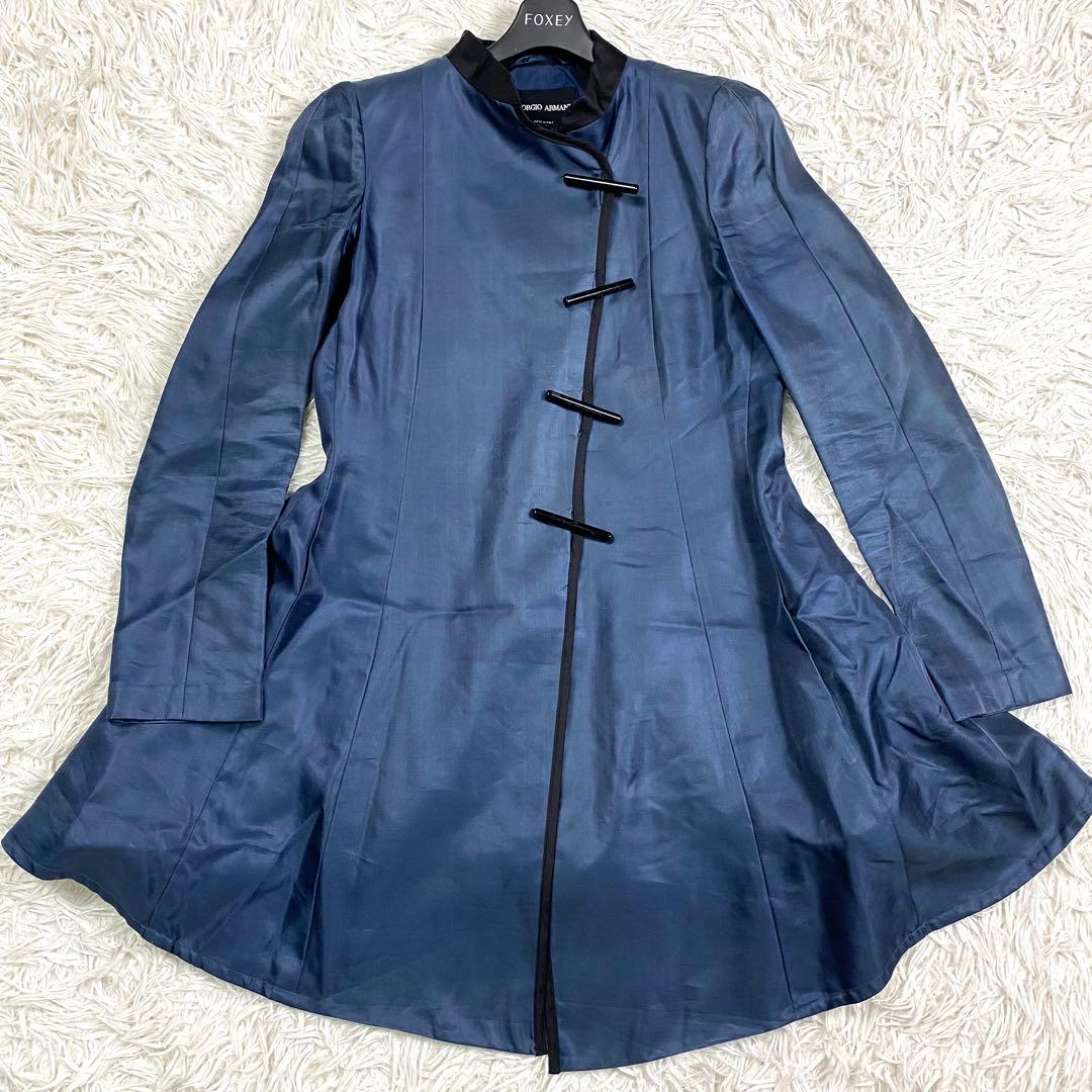 希少✨美品 ジョルジオアルマーニ シルク100% チャイナドレスワンピ 2way