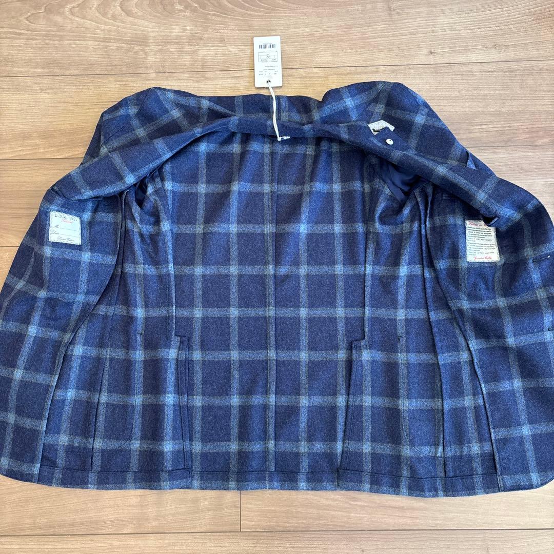 【新品】L.B.M.1911 ネイビーチェック ジャケット size\"46R\"