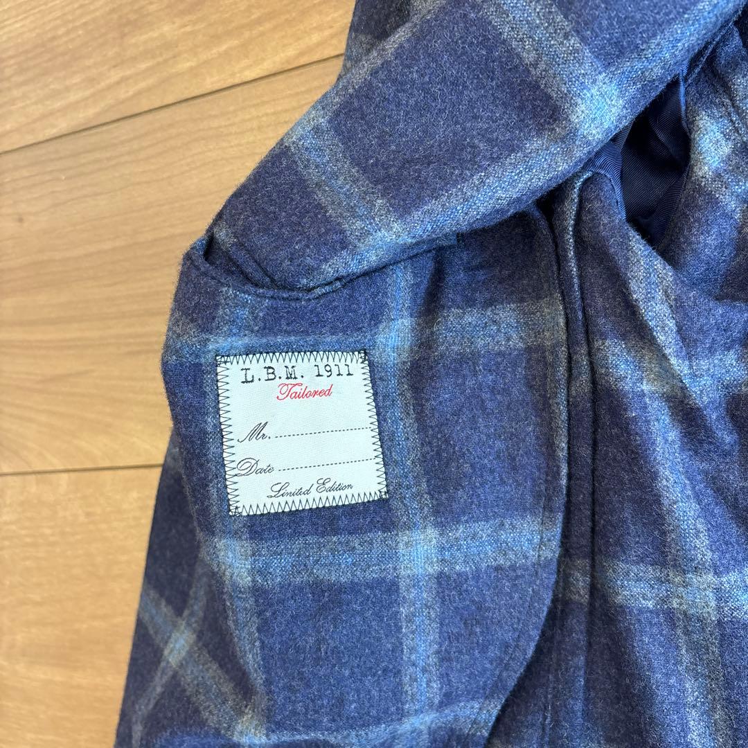 【新品】L.B.M.1911 ネイビーチェック ジャケット size\"46R\"