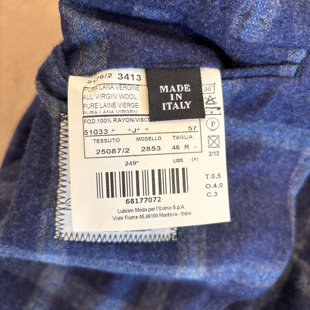 【新品】L.B.M.1911 ネイビーチェック ジャケット size\"46R\"