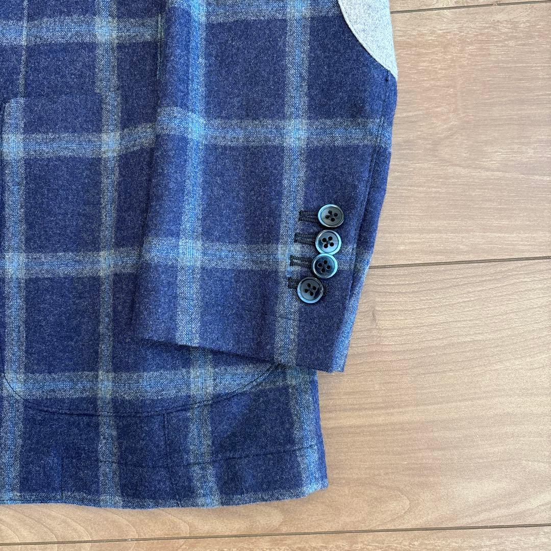 【新品】L.B.M.1911 ネイビーチェック ジャケット size\"46R\"