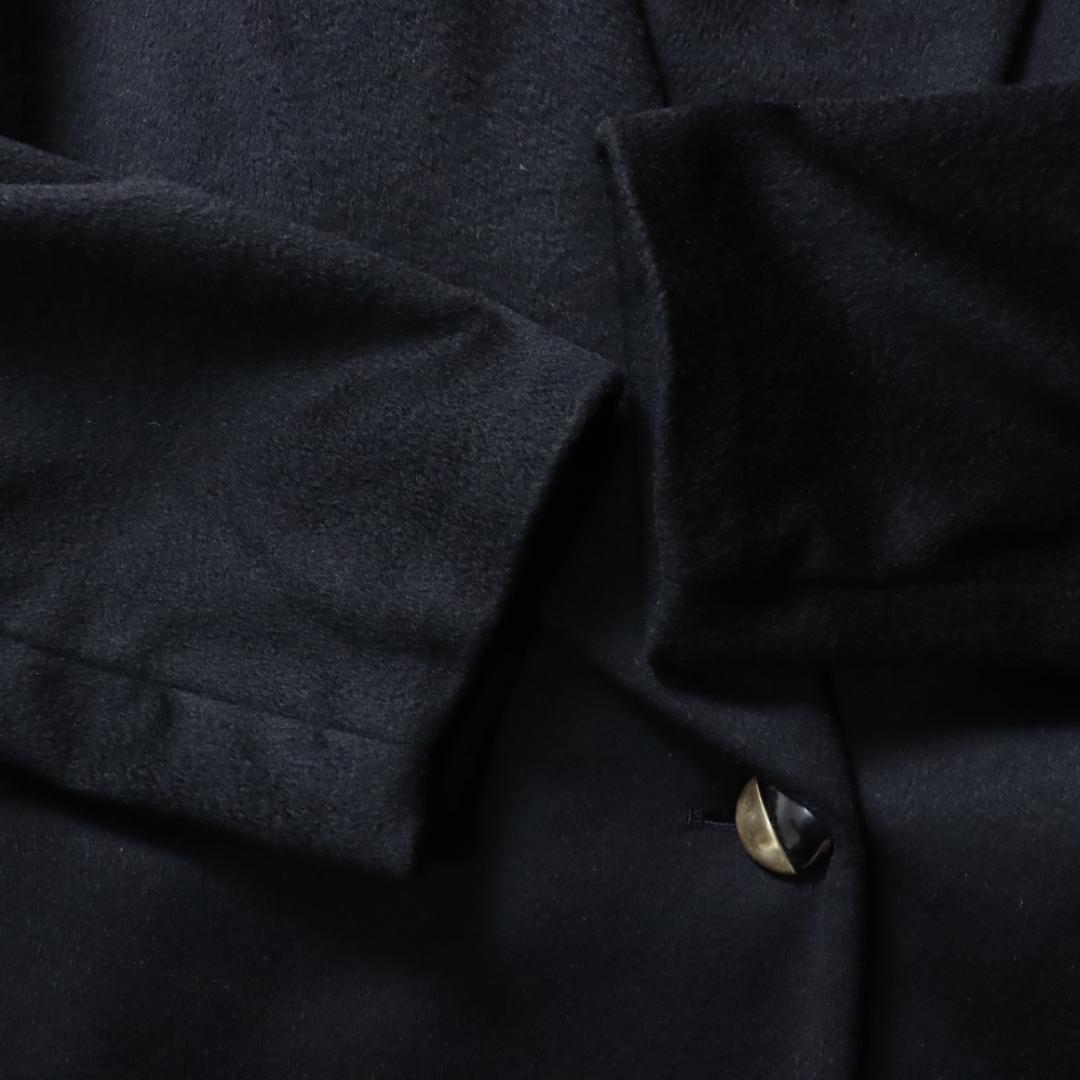 極美品！カシミア100％！高級ロングコート　丸襟　チェスターコート　マキシ丈