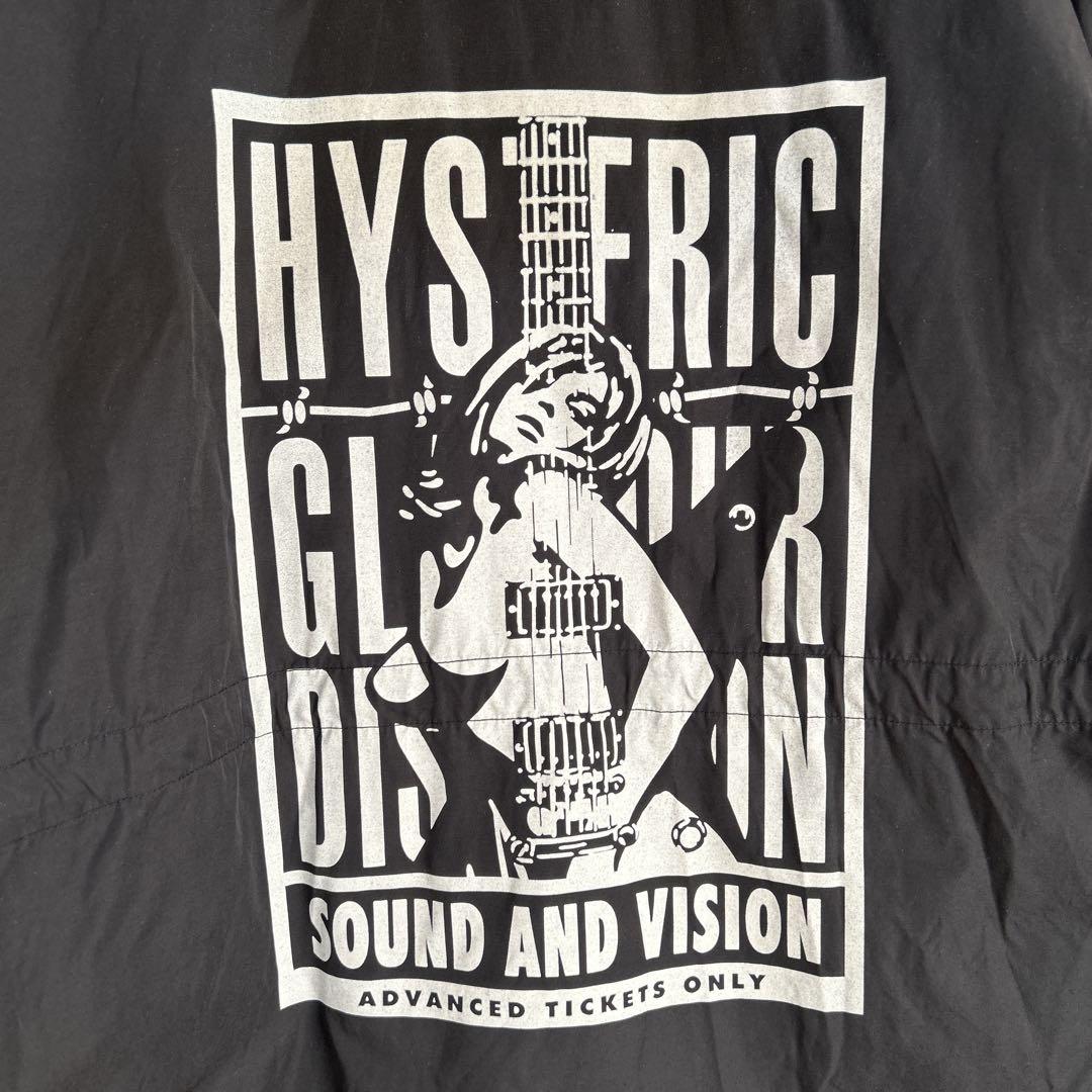 ヒステリックグラマー ギターガール ナイロンジャケット モッズコート フード付き