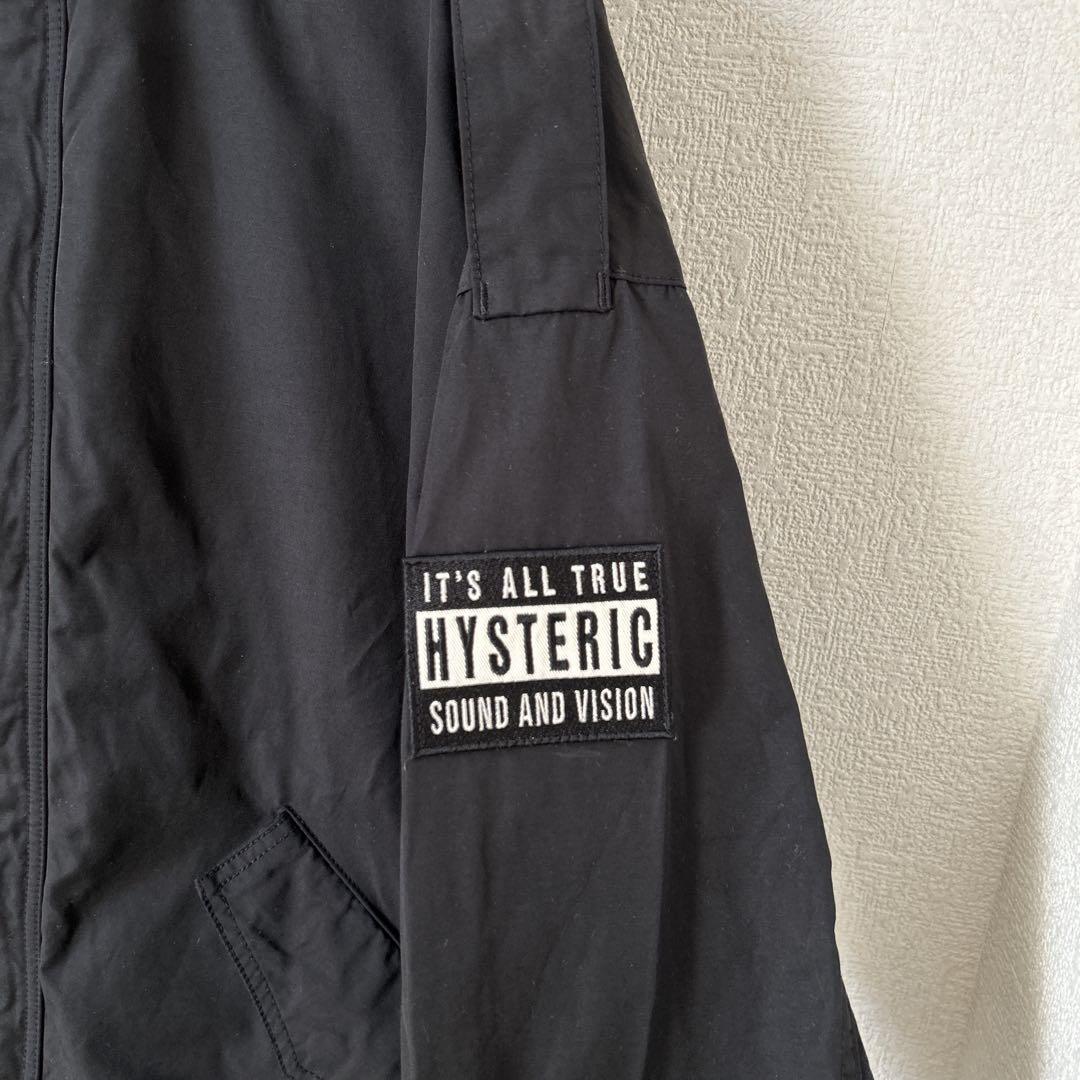 ヒステリックグラマー ギターガール ナイロンジャケット モッズコート フード付き