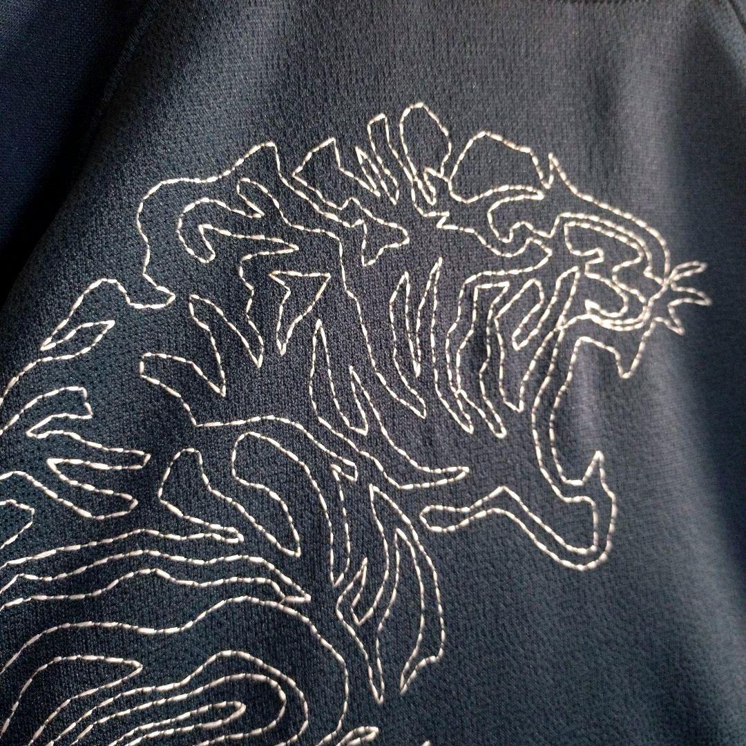 オニツカタイガー☆見返り虎 刺繍 切替 トラックジャケット ジャージ