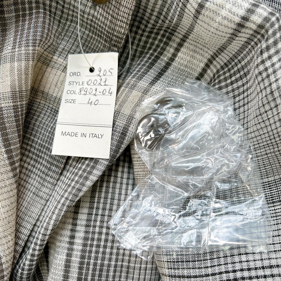 超希少！オールドグッチ リネン フレアスカート チェック ロング 40 グレー