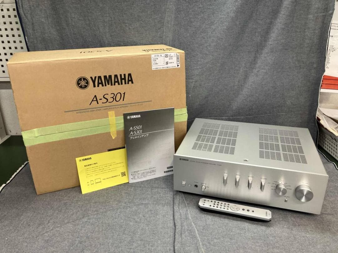 【美品】YAMAHA AVアンプ A-S301 シルバー リモコン付き