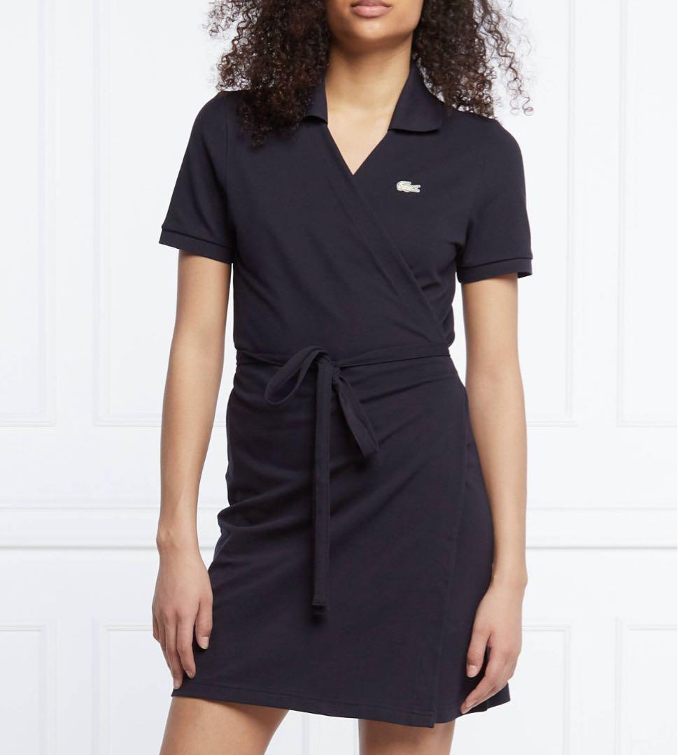 【新品】 ラコステ ラップアラウンド ポロドレス　ワンピースEF1492L 36