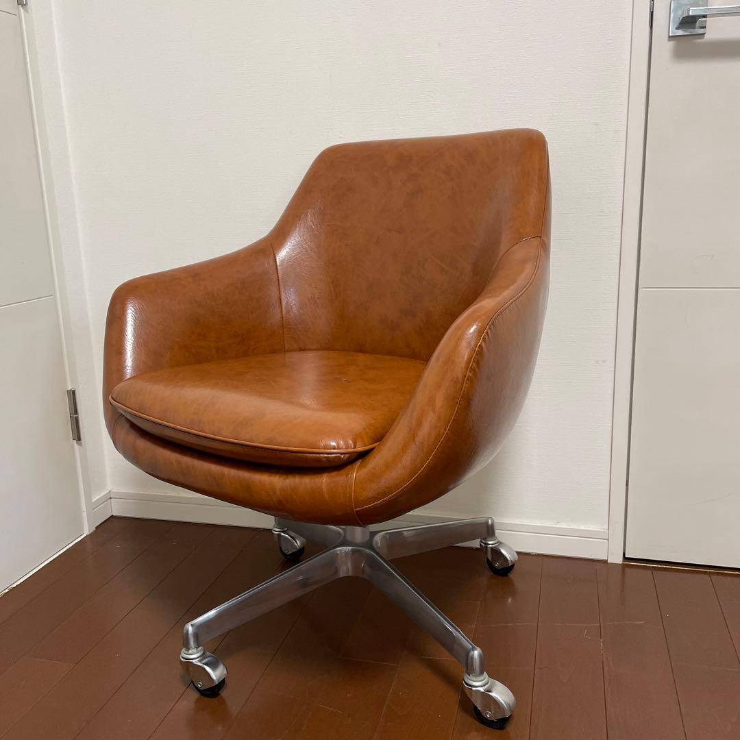 #キャメル　#デスクチェア　#キャスター付き