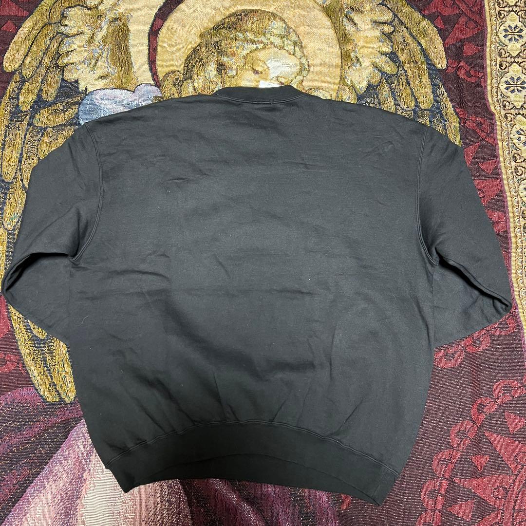 【デッドストック】90sUSA製ナイキワンポイントロゴ刺繍新品タグ付きブラック