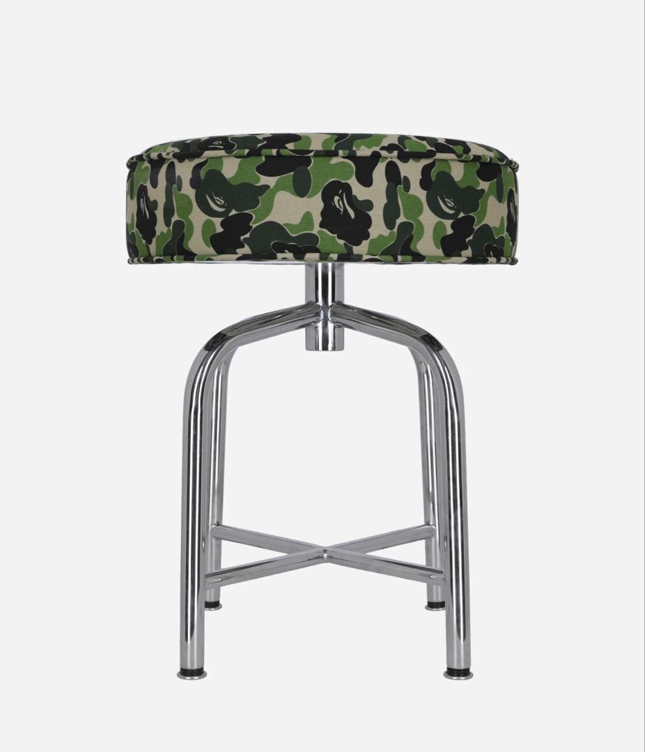 BAPE ABC CAMO CAFE STOOL ステンレス鋼 コーヒーチェア