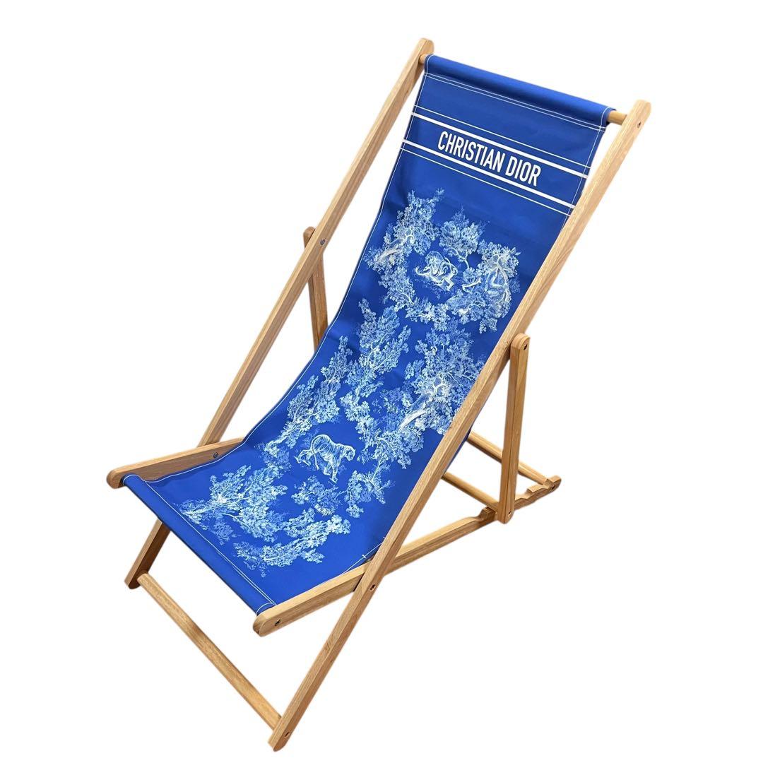 Christian Dior Dioriviera デッキチェア ブルー
