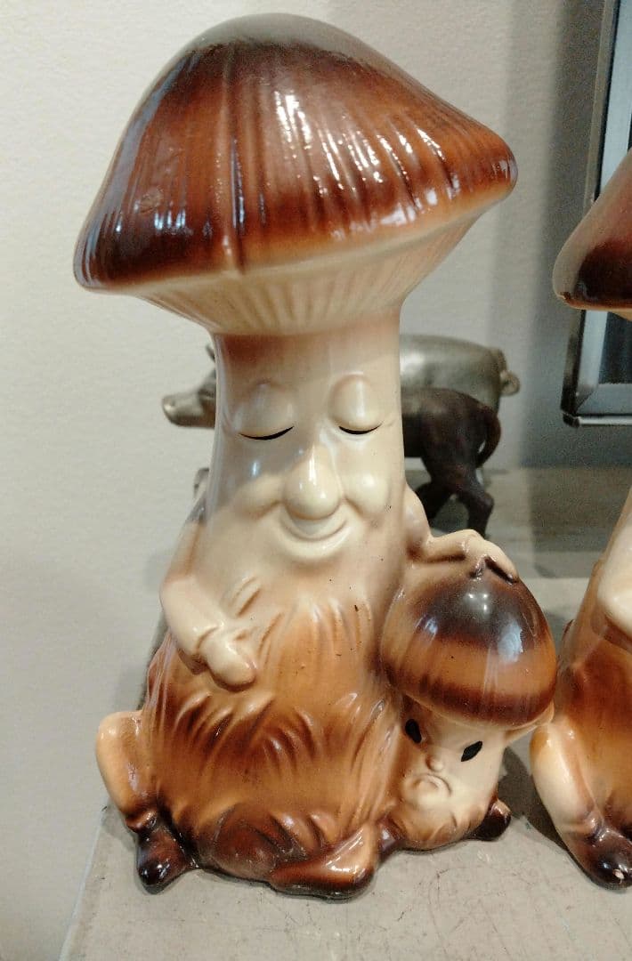 50s 激レア　キノコ　ビンテージ　置物　S&P　ミッドセンチュリー　2