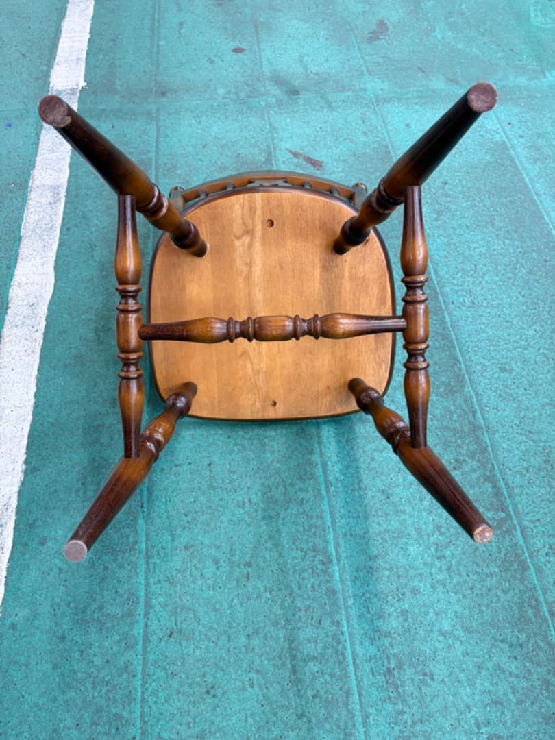 飛騨産業　キツツキ　ウィンザーチェア　ダイニングチェア　ヴィンテージ　昭和レトロ