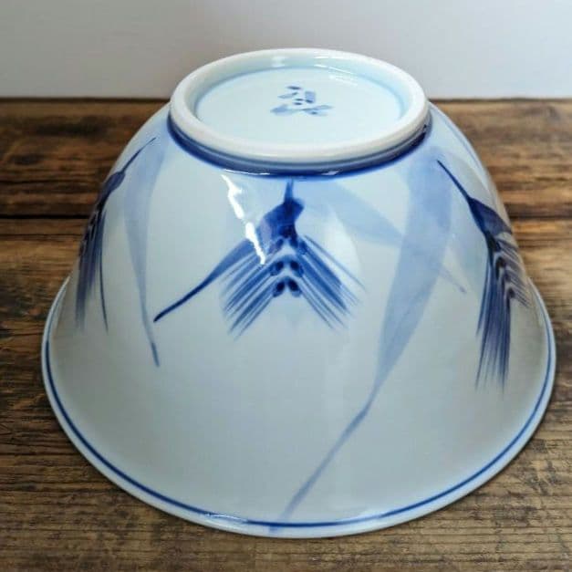 【柴田良三】白磁 染付 深鉢 丼