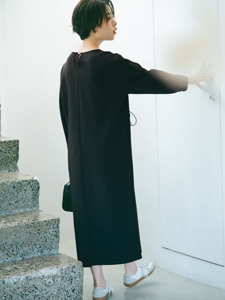 COHINA ドロストデザインダンボールワンピース short