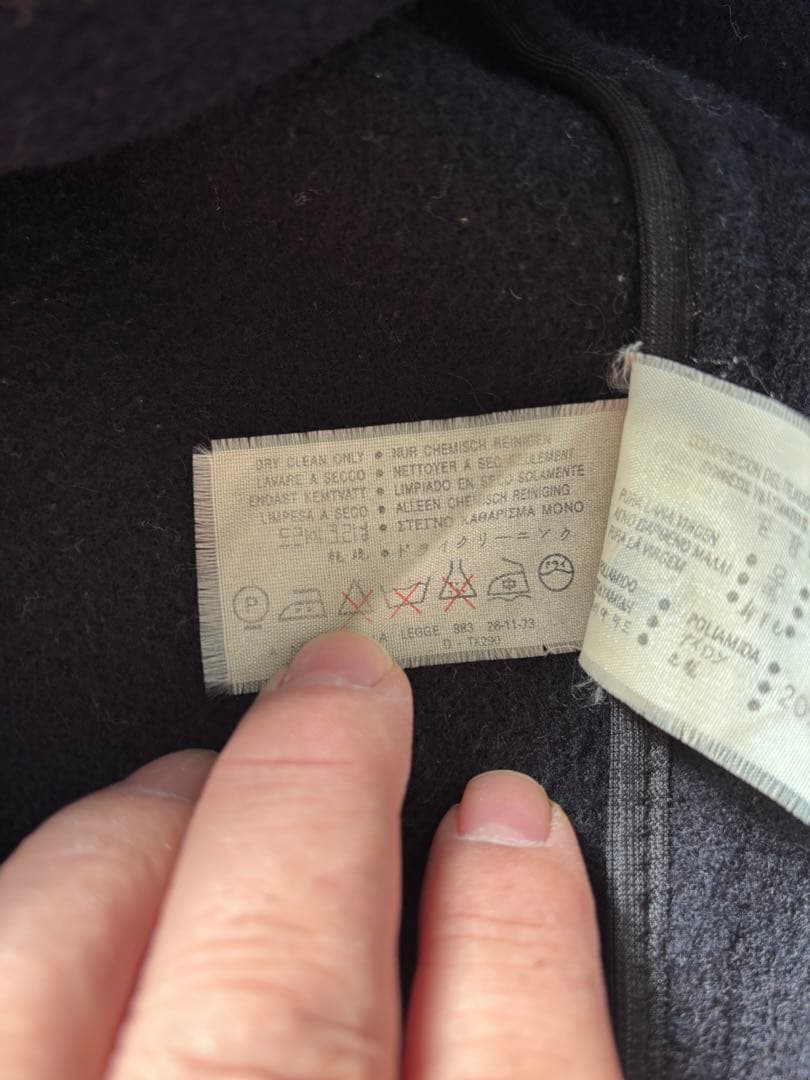 Gloverall クラシック80年代ヴィンテージ黒タグ　ダッフルウールコート