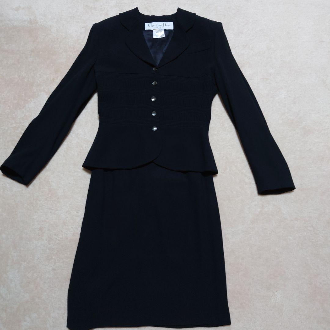 Christian Dior 美品 黒スーツ フランス製 - メルカリ