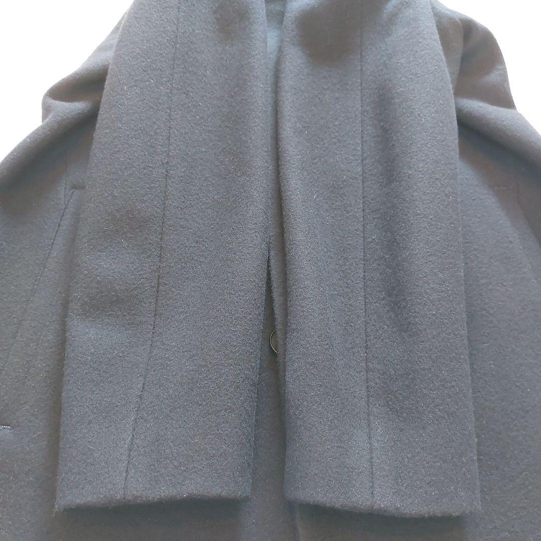 美品✨Theory メンズ スタンドカラーコート ウール ネイビー