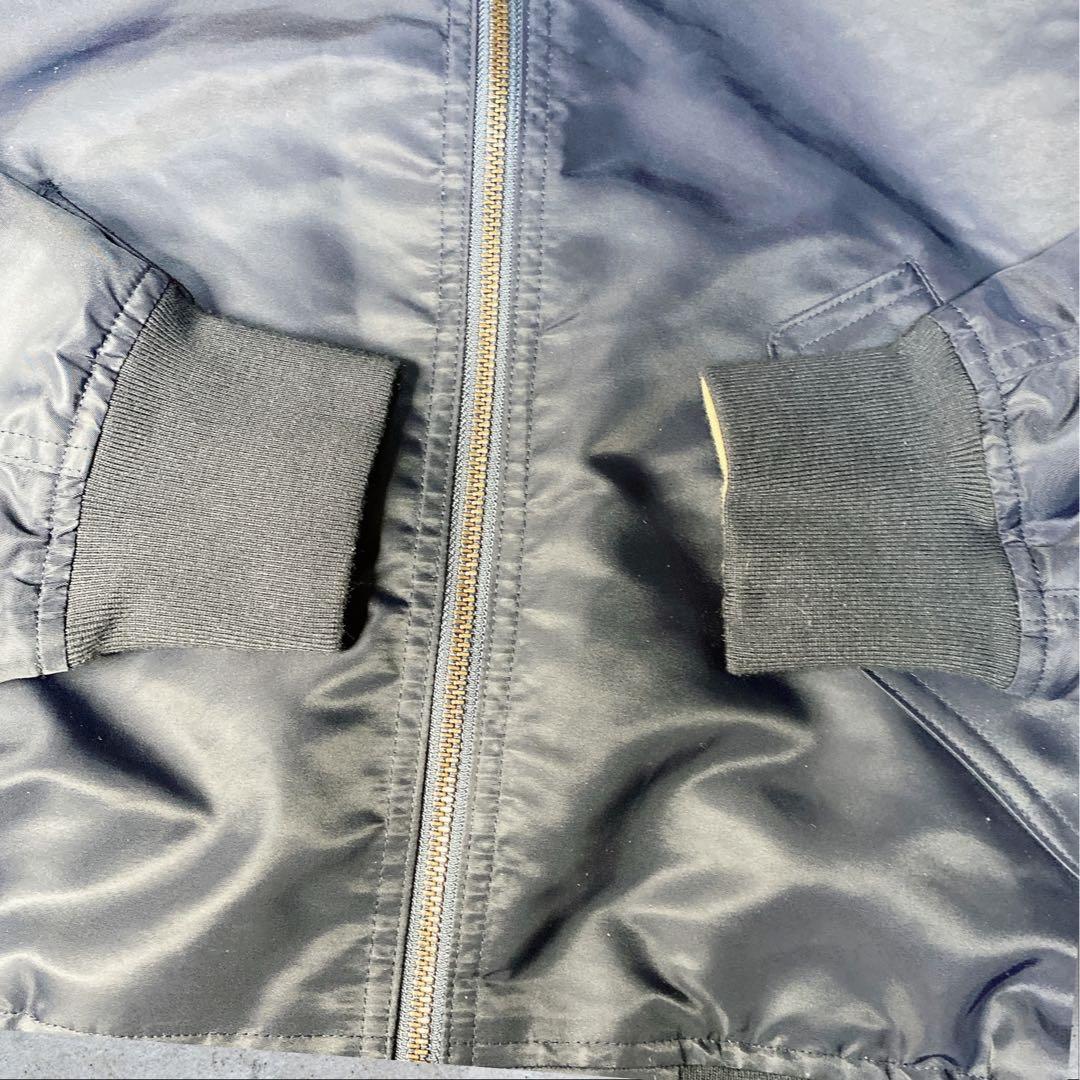 ラコステMA1フライトジャケットリバーシブルボンバージャケットネイビー/ベージュ