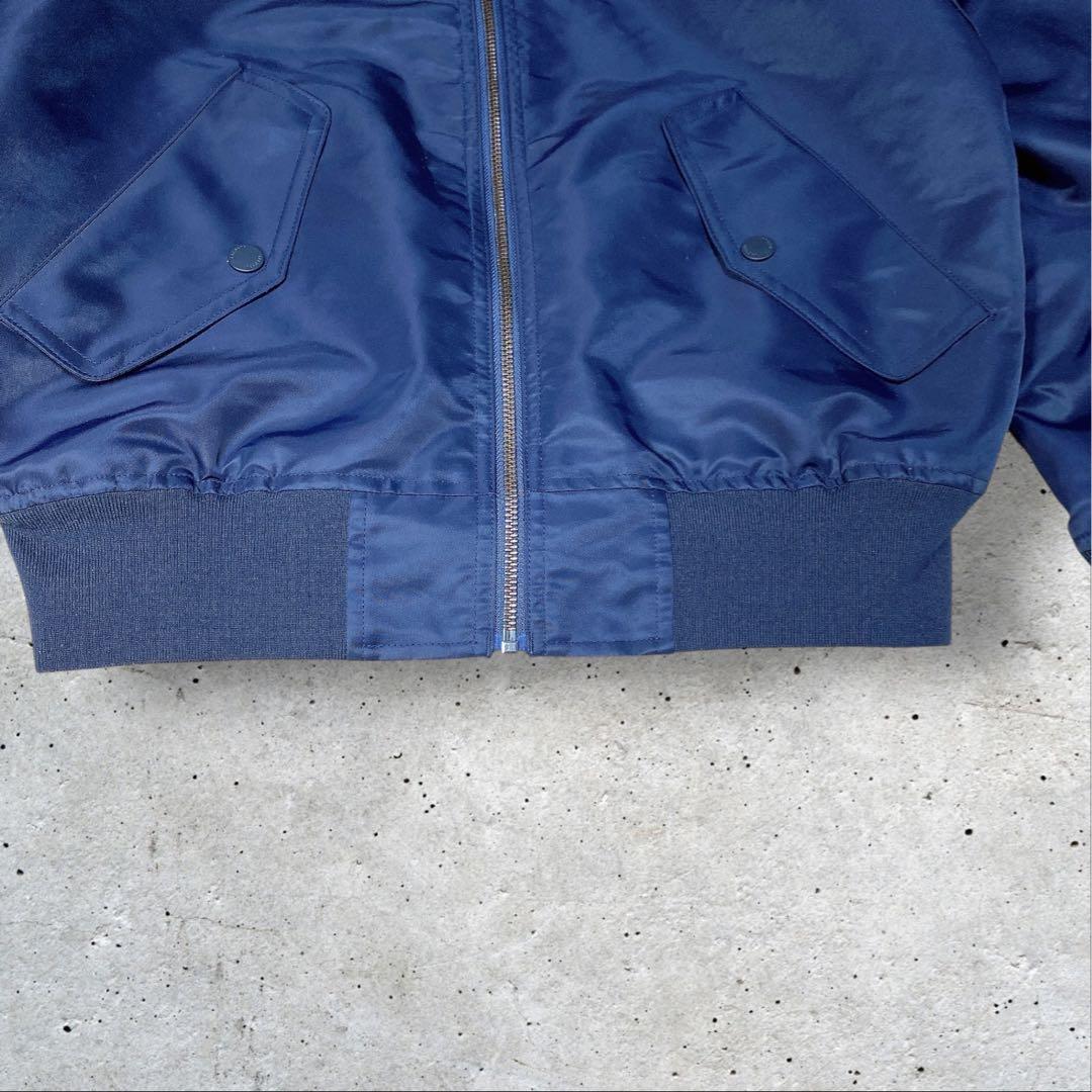 ラコステMA1フライトジャケットリバーシブルボンバージャケットネイビー/ベージュ