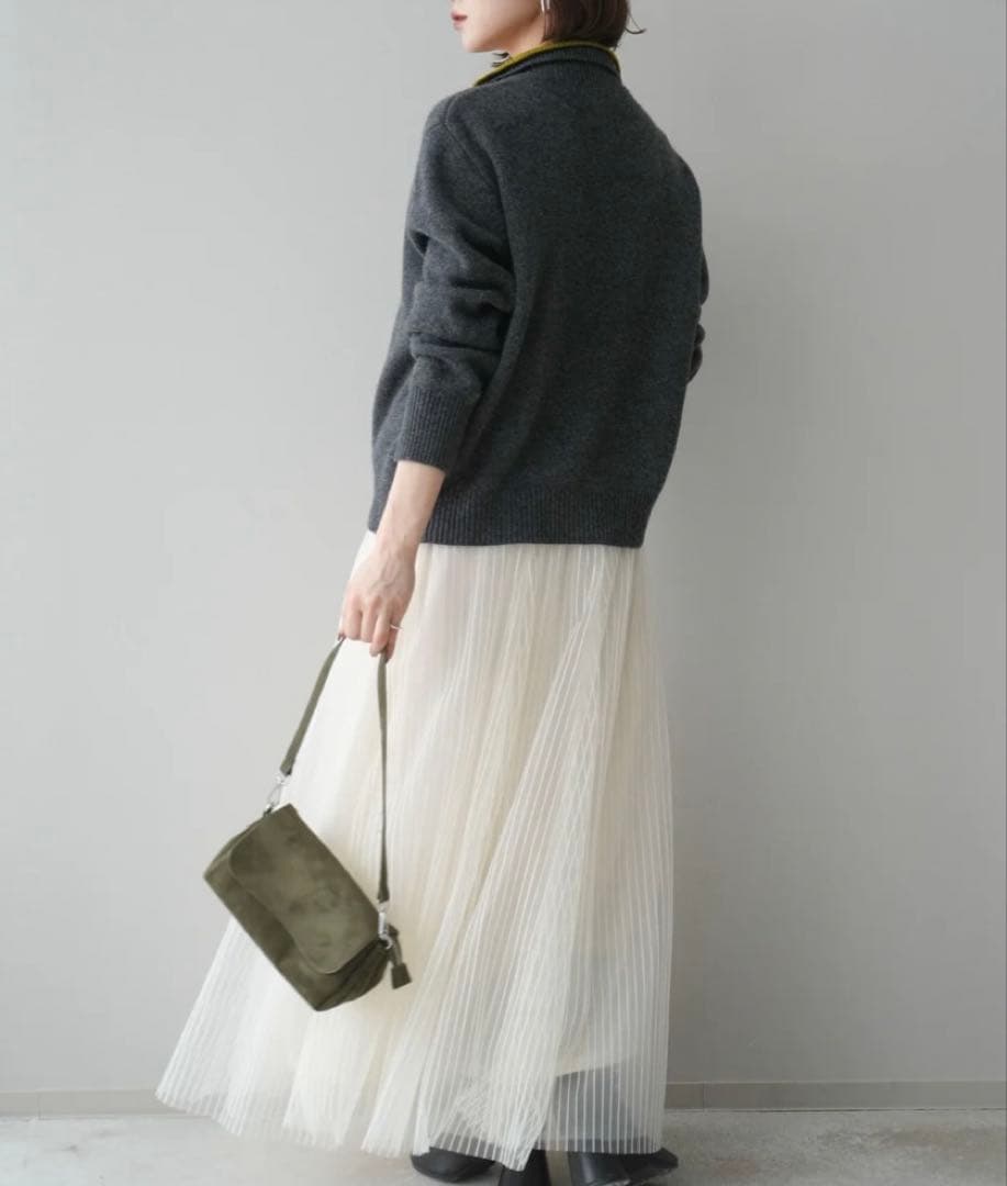 新作✴︎リュミエチュールストライプボリュームスカート✴︎ bobolink