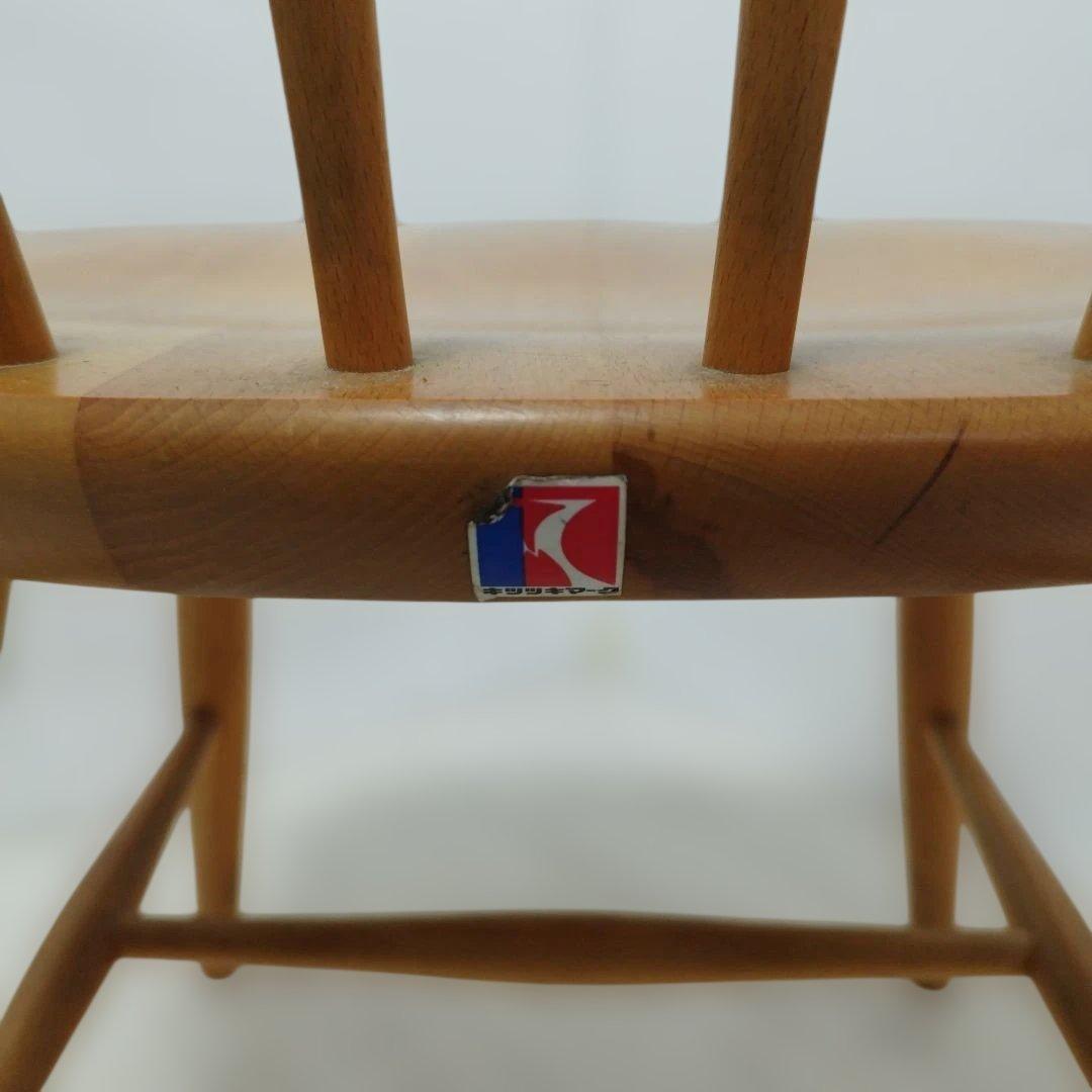 ②【引き取り歓迎】飛騨産業 キツツキ ウィンザーチェア 北欧 ダイニングチェア