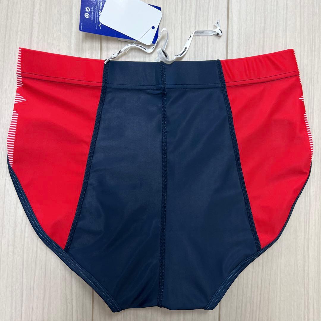 ミズノ　女子陸上ユニフォーム上下セット　3XLサイズ　ホワイト×ネイビー×レッド