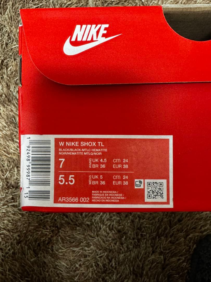 靴 NIKE SHOX TL BLACK 24cm