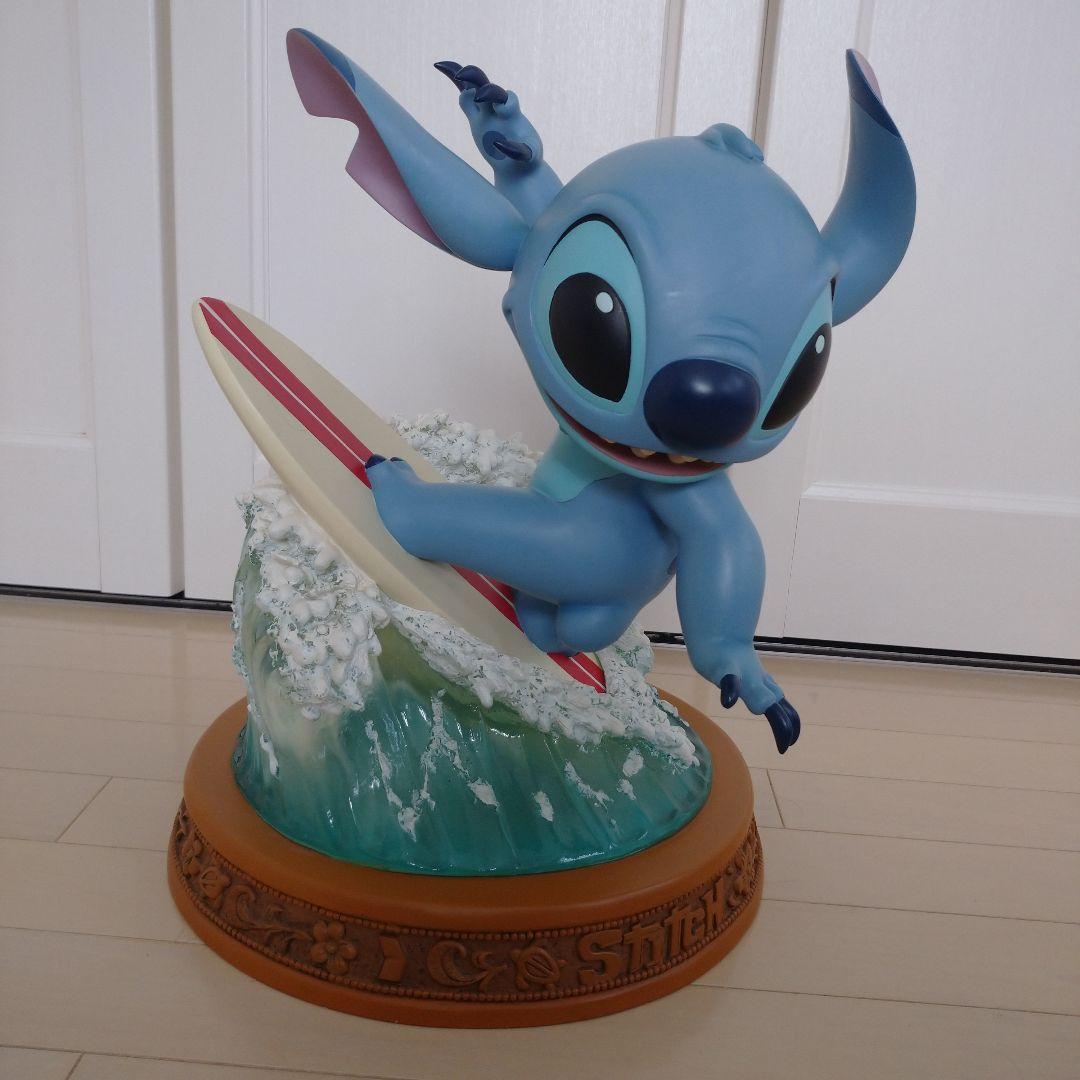 激レア】ディズニー限定 スティッチサーフィン ビッグ陶器製置物