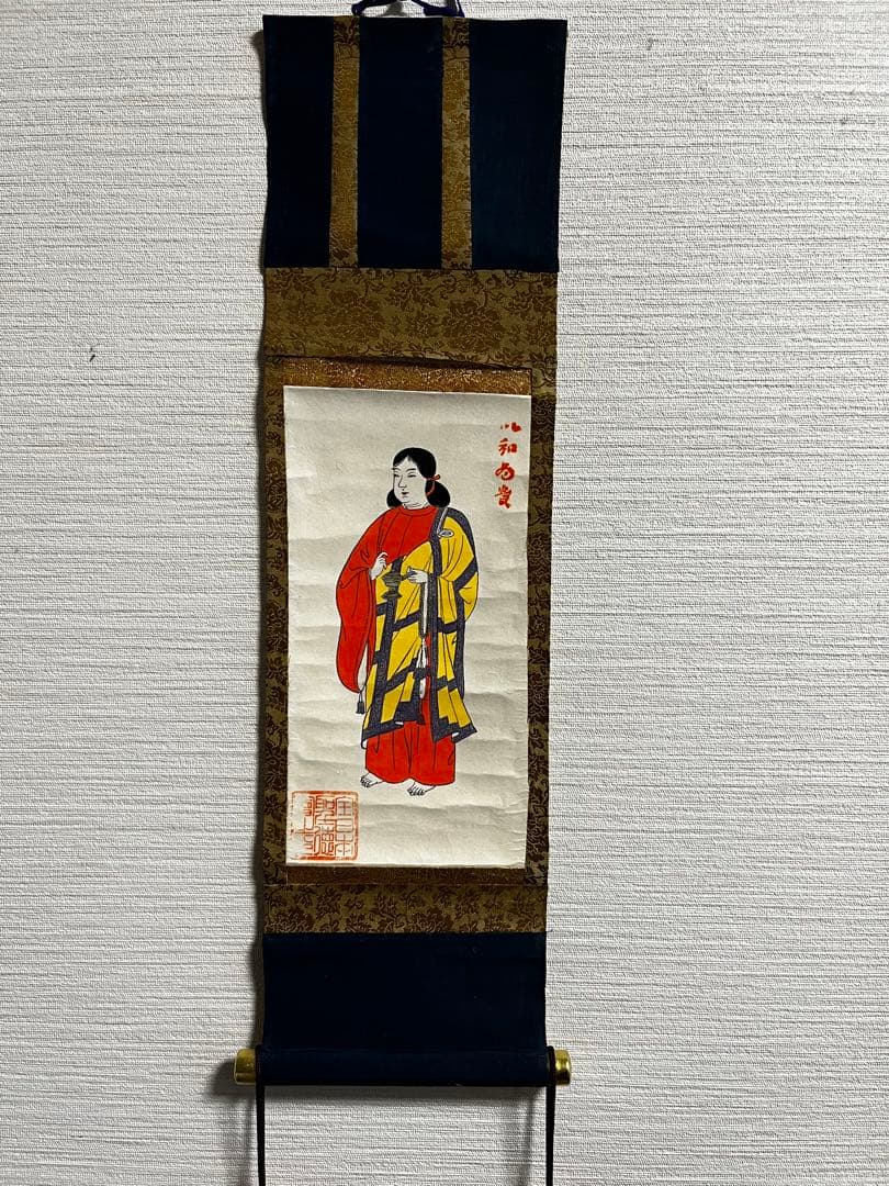 聖徳太子御像 掛け軸 小さめ 箱付 アンティーク - メルカリ