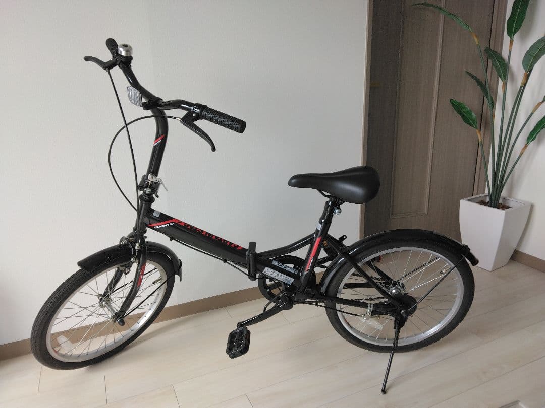 キャプテンスタッグ　折りたたみ自転車　クエント　20インチ　ブラック　取説付