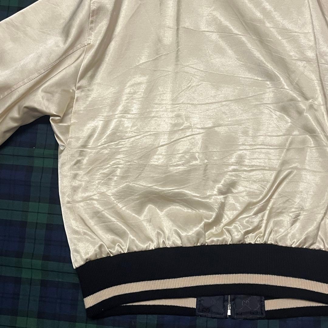 3282【GG総柄・ビッグサイズ52】グッチ リバーシブル ボンバージャケット