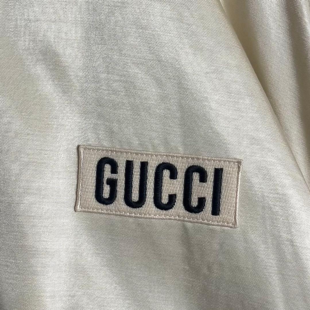 3282【GG総柄・ビッグサイズ52】グッチ リバーシブル ボンバージャケット