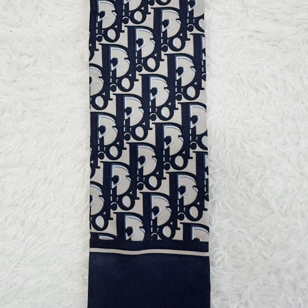 美品✨Dior ディオール ミッツァ スカーフ ネイビー トロッター