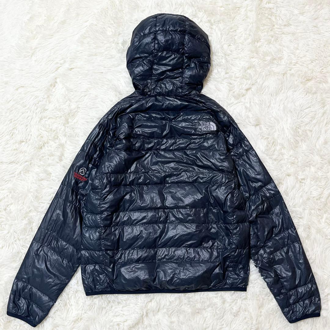 ノースフェイス ライトヒートフーディー ダウン サミットシリーズS ネイビー