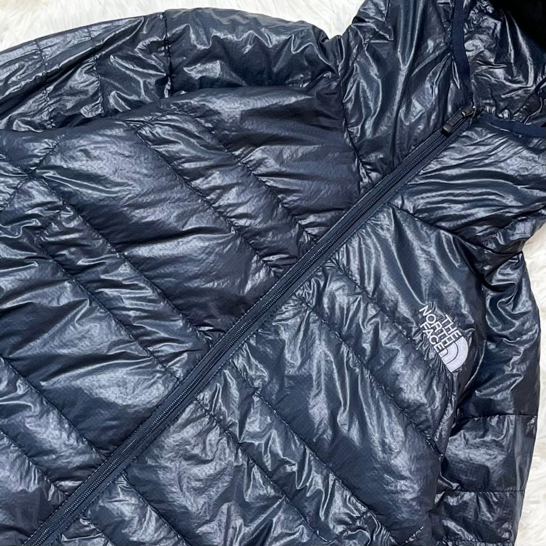 ノースフェイス ライトヒートフーディー ダウン サミットシリーズS ネイビー