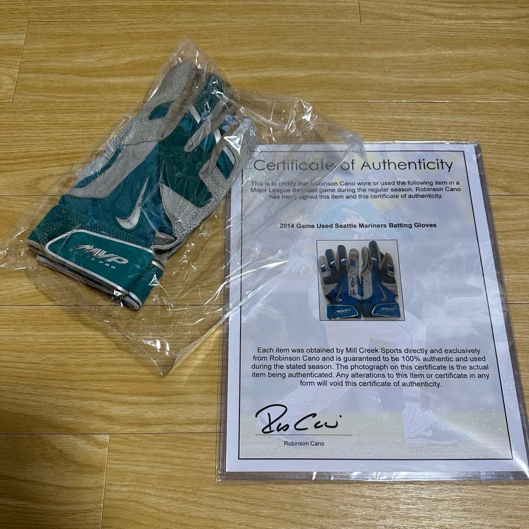 最終値下げ！ロビンソン・カノ⭐︎バッティンググローブ直筆サイン