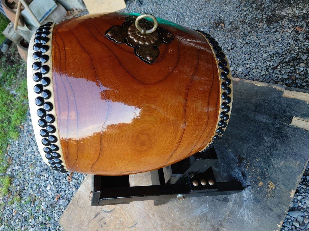 和太鼓.9寸ケヤキくり抜き胴