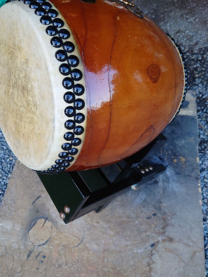 和太鼓.9寸ケヤキくり抜き胴