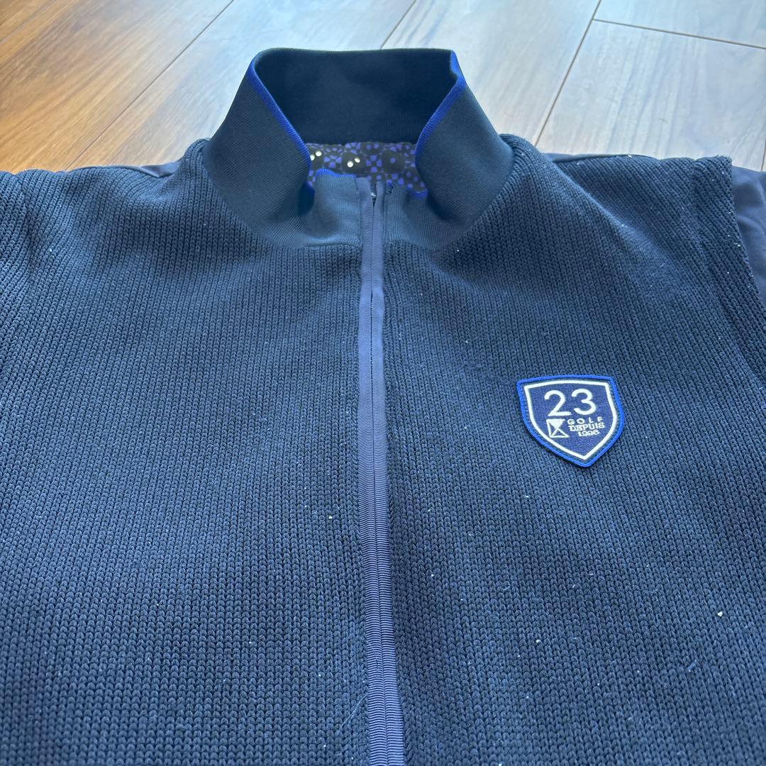 ネイビー ジップアップジャケット